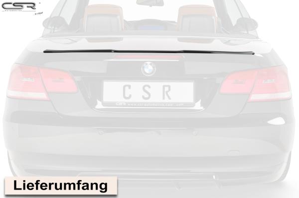 CSR Heckspoiler | Heckflügel mit ABE für BMW 3er E93 Cabrio HF726-C Carbon Look Hochglanz (keine Lackierung erforderlich)