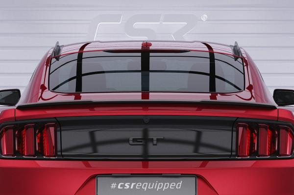 CSR Heckspoiler | Heckflügel mit ABE für Ford Mustang VI HF727-S strukturiert schwarz matt (keine Lackierung erforderlich)