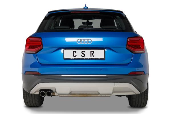 CSR Heckspoiler | Heckflügel mit ABE für Audi Q2 HF734-C Carbon Look Hochglanz (keine Lackierung erforderlich)