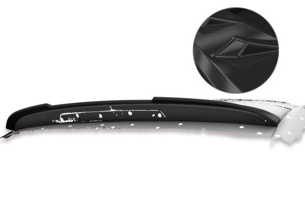 CSR Heckspoiler | Heckflügel mit ABE für Skoda Rapid (Typ NH) Spaceback HF735-C Carbon Look Hochglanz (keine Lackierung erforderlich)