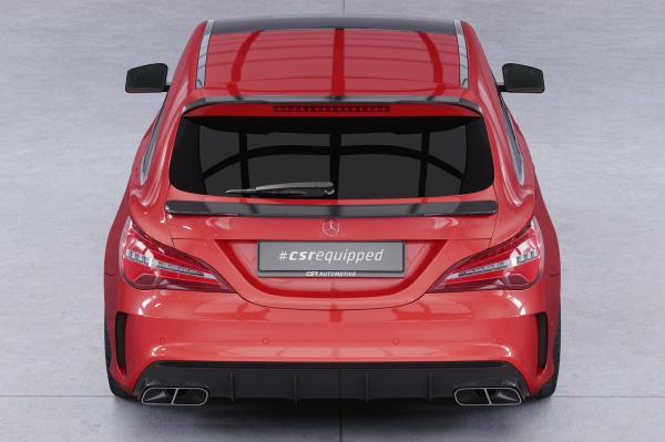 CSR Heckspoiler | Heckflügel mit ABE für Mercedes-Benz CLA X117 Shooting Brake HF739-C Carbon Look Hochglanz (keine Lackierung erforderlich)