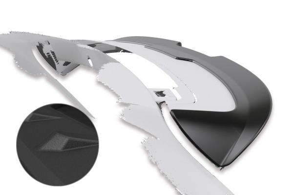 CSR Heckspoiler | Heckflügel mit ABE für Renault Twingo 3 HF742-S strukturiert schwarz matt (keine Lackierung erforderlich)