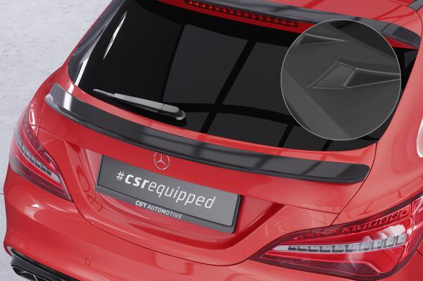 CSR Heckspoiler | Heckflügel mit ABE für Mercedes-Benz CLA X117 Shooting Brake HF743-L Lackierung erforderlich (unlackiert roh)
