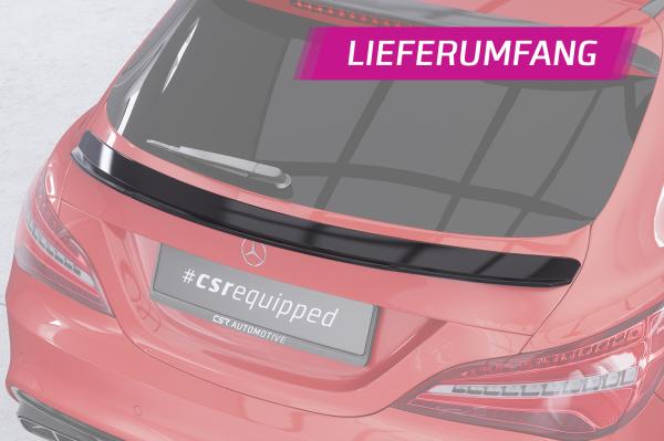 CSR Heckspoiler | Heckflügel mit ABE für Mercedes-Benz CLA X117 Shooting Brake HF743-C Carbon Look Hochglanz (keine Lackierung erforderlich)