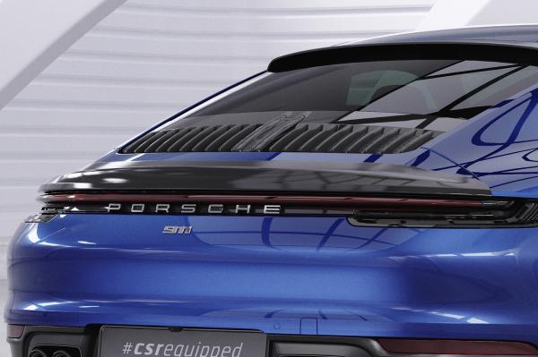 CSR Heckspoiler | Heckflügel mit ABE für Porsche 911 / 992 HF745-G Glossy schwarz Hochglanz (keine Lackierung erforderlich)