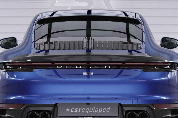 CSR Heckspoiler | Heckflügel mit ABE für Porsche 911 / 992 HF745-G Glossy schwarz Hochglanz (keine Lackierung erforderlich)