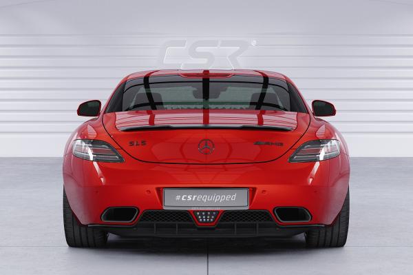 CSR Heckspoiler | Heckflügel mit ABE für Mercedes-Benz SLS AMG (C197/R197) HF746-C Carbon Look Hochglanz (keine Lackierung erforderlich)