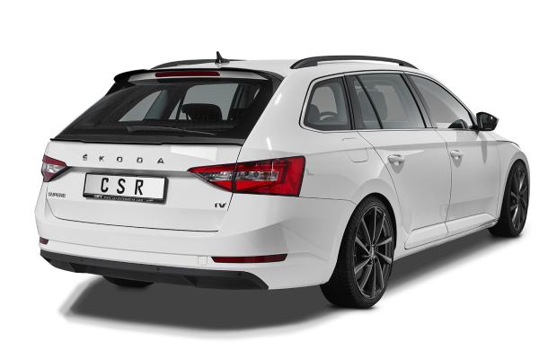 CSR Heckspoiler | Heckflügel mit ABE für Skoda Superb III (Typ 3V) Combi HF749-L Lackierung erforderlich (unlackiert roh)