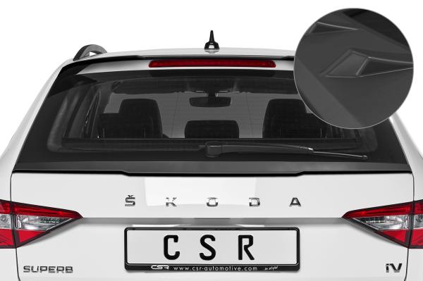 CSR Heckspoiler | Heckflügel mit ABE für Skoda Superb III (Typ 3V) Combi HF749-L Lackierung erforderlich (unlackiert roh)