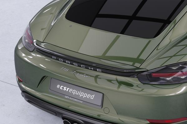 CSR Heckspoiler | Heckflügel mit ABE für Porsche 718 Cayman (Typ 982) HF763-L Lackierung erforderlich (unlackiert roh)