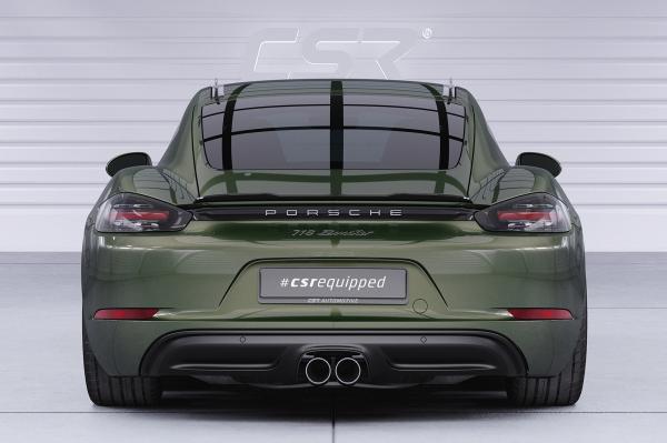 CSR Heckspoiler | Heckflügel mit ABE für Porsche 718 Cayman (Typ 982) HF763-L Lackierung erforderlich (unlackiert roh)