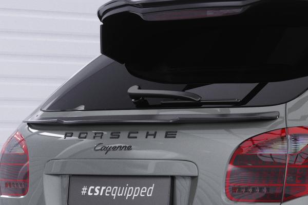 CSR Heckspoiler | Heckflügel mit ABE für Porsche Cayenne Typ 92A HF782-S strukturiert schwarz matt (keine Lackierung erforderlich)