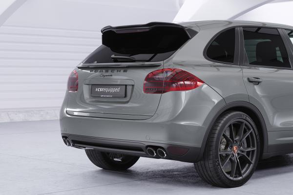 CSR Heckspoiler | Heckflügel mit ABE für Porsche Cayenne Typ 92A HF782-S strukturiert schwarz matt (keine Lackierung erforderlich)