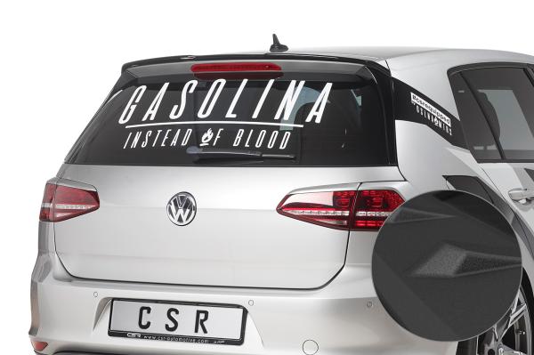 CSR Heckspoiler | Heckflügel mit ABE für VW Golf 7 Basis HF794-S strukturiert schwarz matt (keine Lackierung erforderlich)