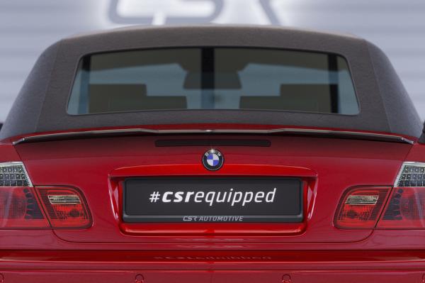 CSR Heckspoiler | Heckflügel mit ABE für BMW 3er E46 Coupe / Cabrio HF796-G Glossy schwarz Hochglanz (keine Lackierung erforderlich)