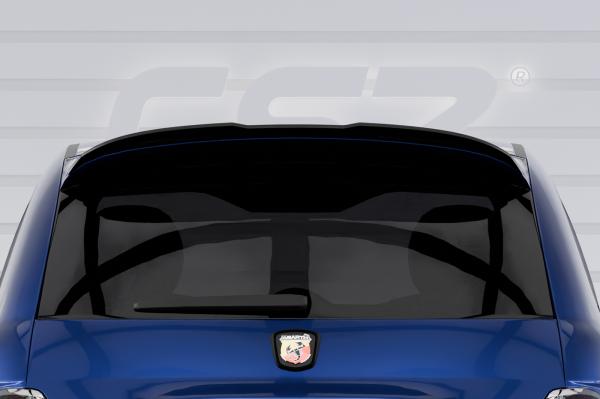 CSR Heckspoiler | Heckflügel mit ABE für Fiat 500 Abarth 595 HF800-S strukturiert schwarz matt (keine Lackierung erforderlich)