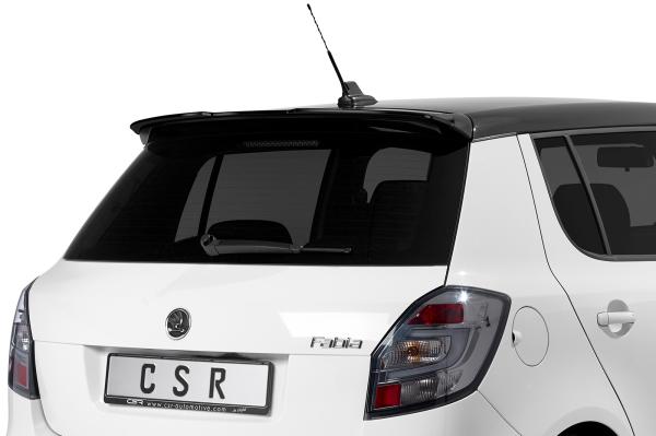 CSR Heckspoiler | Heckflügel mit ABE für Skoda Fabia 2 RS (Typ 5J) HF803-C Carbon Look Hochglanz (keine Lackierung erforderlich)