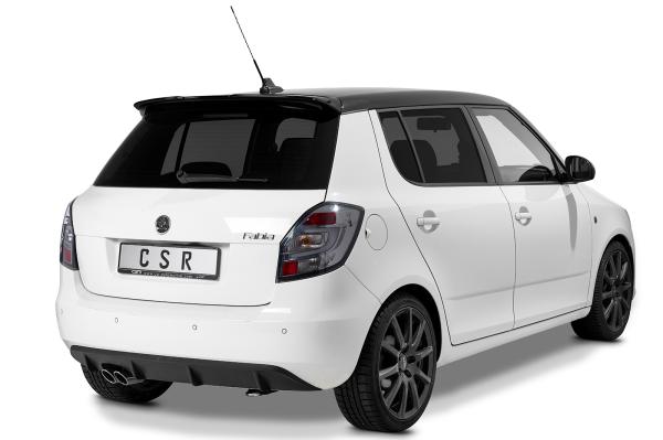 CSR Heckspoiler | Heckflügel mit ABE für Skoda Fabia 2 RS (Typ 5J) HF803-C Carbon Look Hochglanz (keine Lackierung erforderlich)