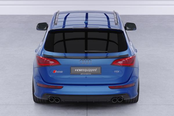 CSR Heckspoiler | Heckflügel mit ABE für Audi Q5/SQ5 (Typ 8R) HF810-S strukturiert schwarz matt (keine Lackierung erforderlich)