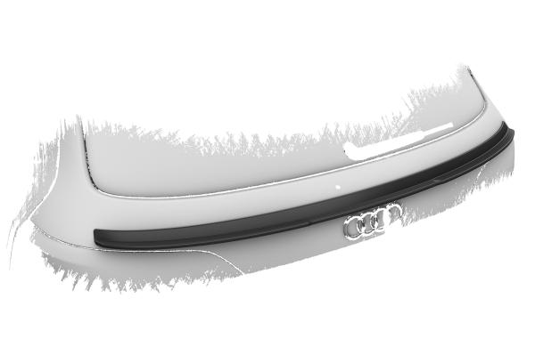 CSR Heckspoiler | Heckflügel mit ABE für Audi Q5/SQ5 (Typ 8R) HF810-S strukturiert schwarz matt (keine Lackierung erforderlich)