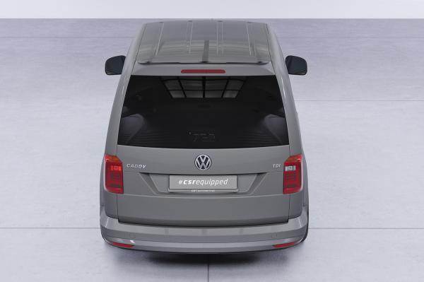 CSR Heckspoiler | Heckflügel mit ABE für VW Caddy 4 (Typ SA) HF814-G Glossy schwarz Hochglanz (keine Lackierung erforderlich)