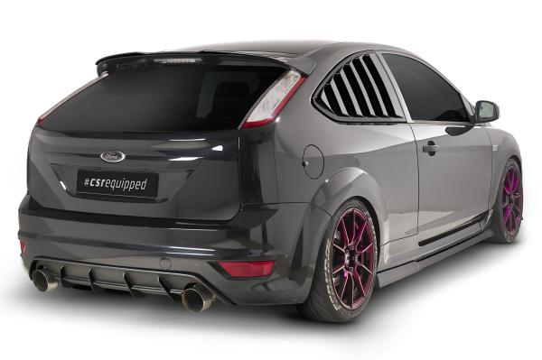 CSR Heckspoiler | Heckflügel mit ABE für Ford Focus MK2 ST HF821-C Carbon Look Hochglanz (keine Lackierung erforderlich)