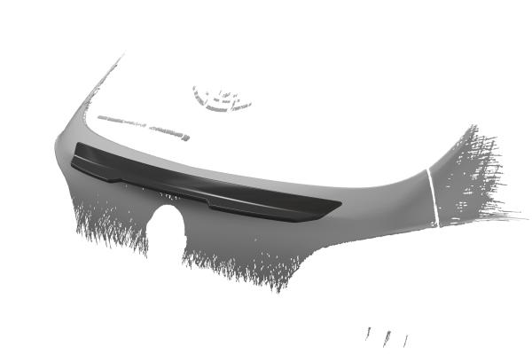 CSR Heckspoiler | Heckflügel mit ABE für Opel Corsa E HF831-C Carbon Look Hochglanz (keine Lackierung erforderlich)