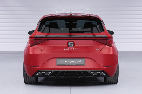 CSR Heckspoiler | Heckflügel mit ABE für Seat Leon 4 (Typ KL) HF835-S strukturiert schwarz matt (keine Lackierung erforderlich)