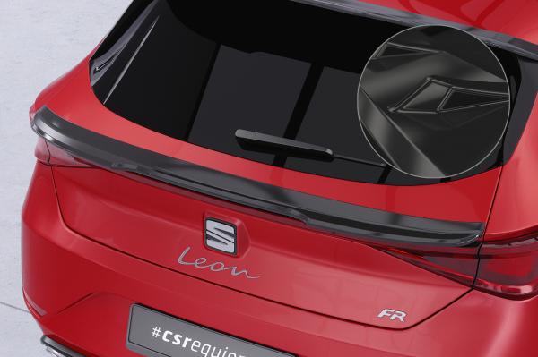 CSR Heckspoiler | Heckflügel mit ABE für Seat Leon 4 (Typ KL) HF835-G Glossy schwarz Hochglanz (keine Lackierung erforderlich)