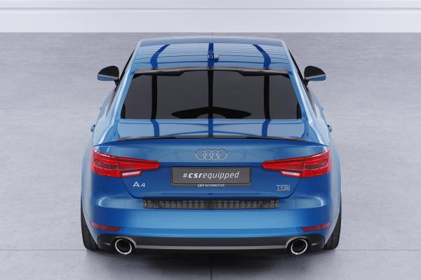 CSR Heckspoiler | Heckflügel mit ABE für Audi A4 B9 (Typ 8W) Limousine HF840-G Glossy schwarz Hochglanz (keine Lackierung erforderlich)