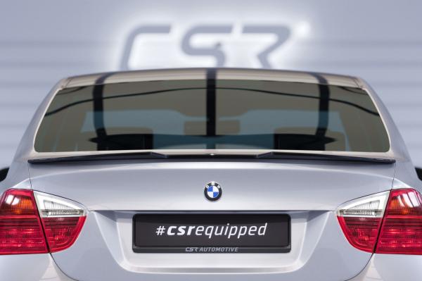 CSR Heckspoiler | Heckflügel mit ABE für BMW 3er E90 Limousine HF846-C Carbon Look Hochglanz (keine Lackierung erforderlich)