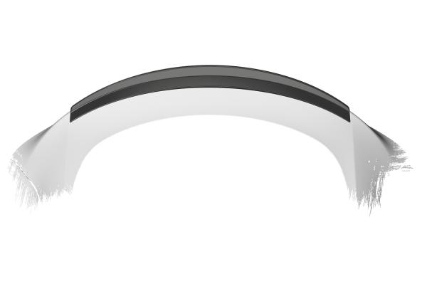 CSR Heckspoiler | Heckflügel mit ABE für Tesla Model Y HF878-S strukturiert schwarz matt (keine Lackierung erforderlich)