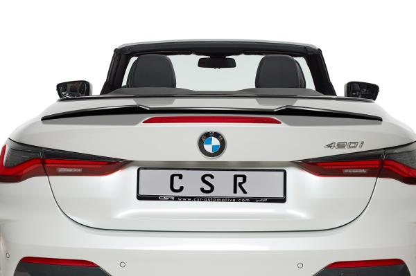 CSR Heckspoiler | Heckflügel mit ABE für BMW 4er G23 Cabrio HF879-C Carbon Look Hochglanz (keine Lackierung erforderlich)