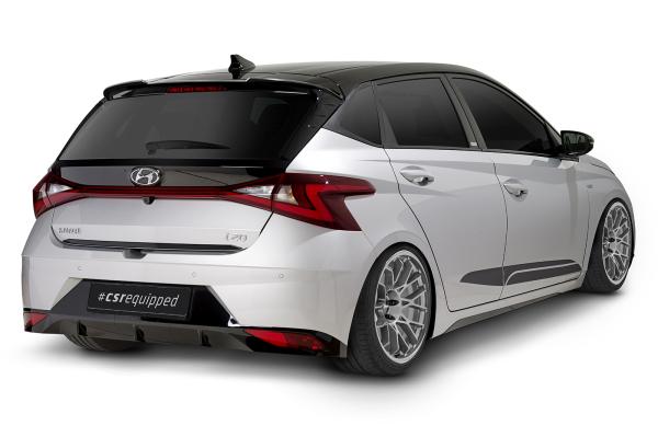 CSR Heckspoiler | Heckflügel mit ABE für Hyundai I20 (BC3) HF883-G Glossy schwarz Hochglanz (keine Lackierung erforderlich)