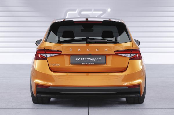 CSR Heckspoiler | Heckflügel mit ABE für Skoda Fabia 4 HF886-S strukturiert schwarz matt (keine Lackierung erforderlich)