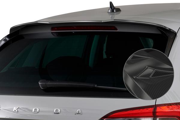 CSR Heckspoiler | Heckflügel mit ABE für Skoda Scala HF887-C Carbon Look Hochglanz (keine Lackierung erforderlich)