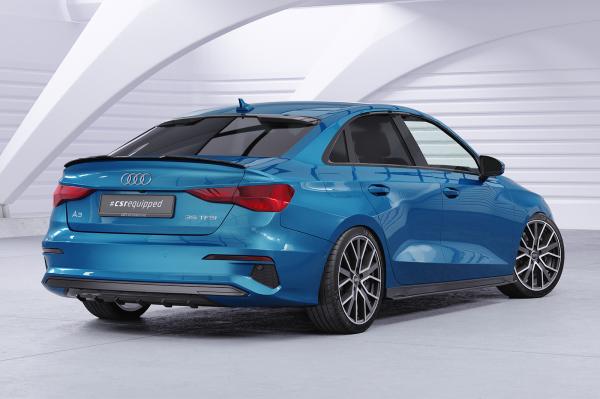 CSR Heckspoiler | Heckflügel mit ABE für Audi A3 8Y Limousine HF888-S strukturiert schwarz matt (keine Lackierung erforderlich)