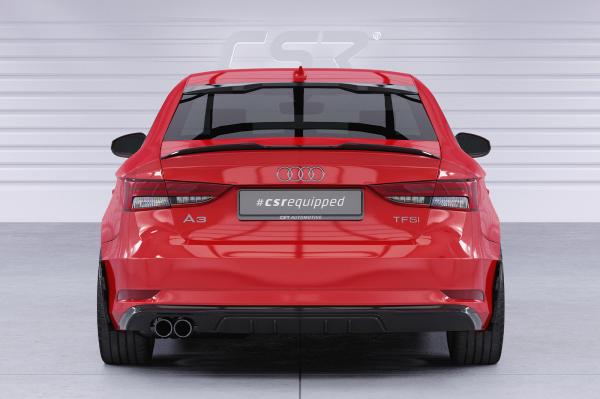 CSR Heckspoiler | Heckflügel mit ABE für Audi A3 8V Limousine HF900-G Glossy schwarz Hochglanz (keine Lackierung erforderlich)