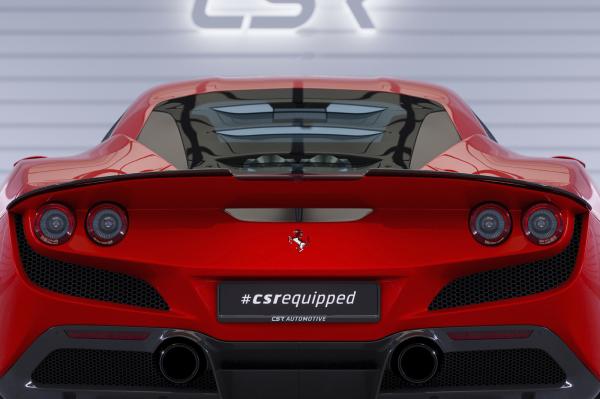 CSR Heckspoiler | Heckflügel mit ABE für Ferrari F8 Tributo / Spider HF908-S strukturiert schwarz matt (keine Lackierung erforderlich)