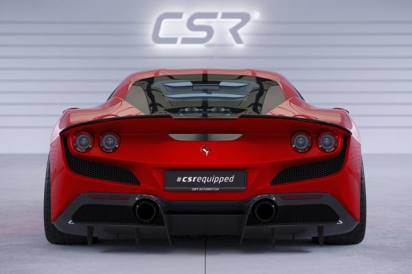 CSR Heckspoiler | Heckflügel mit ABE für Ferrari F8 Tributo / Spider HF908-S strukturiert schwarz matt (keine Lackierung erforderlich)