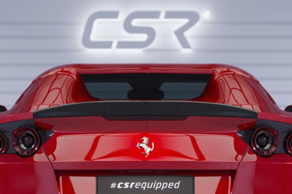 CSR Heckspoiler | Heckflügel mit ABE für Ferrari 812 GTS HF909-C Carbon Look Hochglanz (keine Lackierung erforderlich)