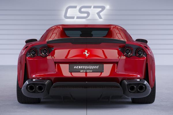 CSR Heckspoiler | Heckflügel mit ABE für Ferrari 812 GTS HF909-C Carbon Look Hochglanz (keine Lackierung erforderlich)