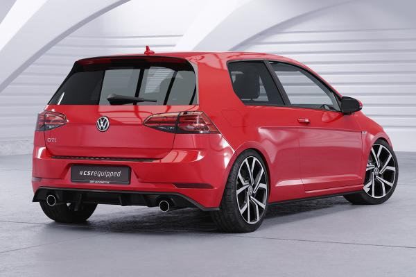 CSR Heckspoiler | Heckflügel mit ABE für VW Golf 7 (Typ AU) GTI, GTD, GTE, R, R-Line HF918-G Glossy schwarz Hochglanz (keine Lackierung erforderlich)