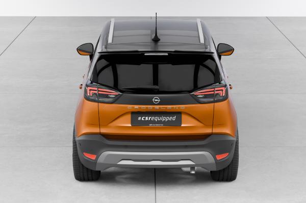 CSR Heckspoiler | Heckflügel mit ABE für Opel Crossland X / Crossland HF934-G Glossy schwarz Hochglanz (keine Lackierung erforderlich)