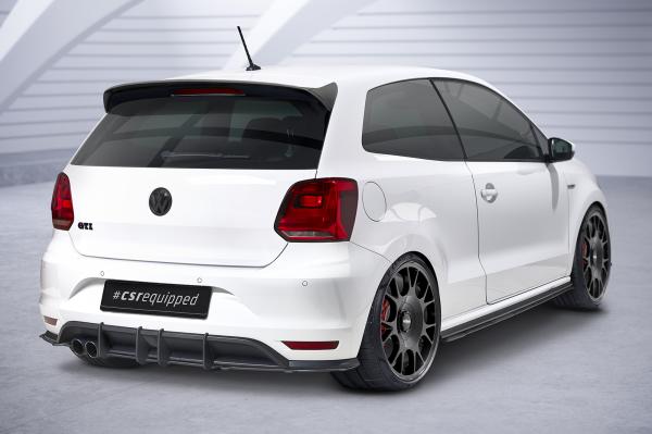 CSR Heckspoiler | Heckflügel mit ABE für VW Polo V (Typ 6C) GTI HF955-C Carbon Look Hochglanz (keine Lackierung erforderlich)