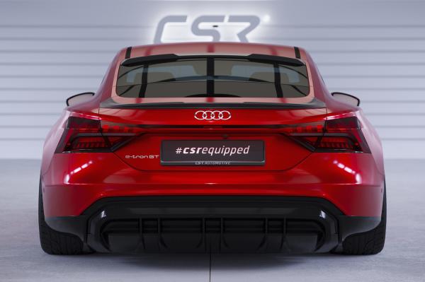 CSR Heckspoiler | Heckflügel mit ABE für Audi e-tron GT (FW) HF956-C Carbon Look Hochglanz (keine Lackierung erforderlich)