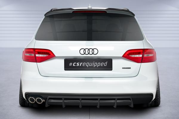 CSR Heckspoiler | Heckflügel mit ABE für Audi A4 / RS4 B8 (8K) HF960-G Glossy schwarz Hochglanz (keine Lackierung erforderlich)