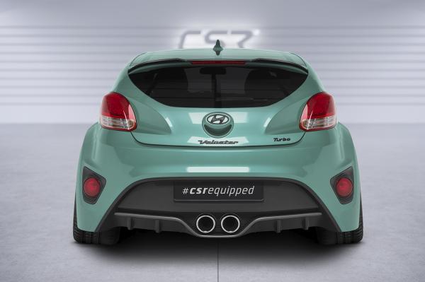 CSR Heckspoiler | Heckflügel mit ABE für Hyundai Veloster MK1 Turbo HF967-G Glossy schwarz Hochglanz (keine Lackierung erforderlich)