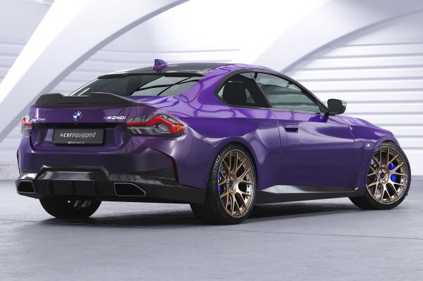 CSR Heckspoiler | Heckflügel mit ABE für BMW 2er G42 HF970-S strukturiert schwarz matt (keine Lackierung erforderlich)