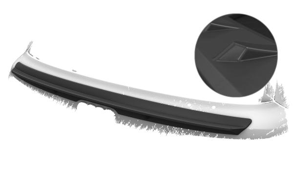 CSR Heckspoiler | Heckflügel mit ABE für Audi Q7 / SQ7 (4M) HF995-L Lackierung erforderlich (unlackiert roh)